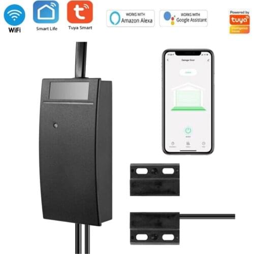 Tuya WiFi Garage Door Opener Tuya/SmartLife APP Remote Control Smart Garage Door Switch Work With Alexa Echo Google Home