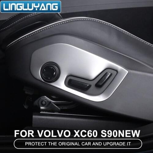 For Volvo xc60 2018 2019modified& 2017-2018 modified s90 electric seat adjustment panel sticker xc60 s90 decoration car styling