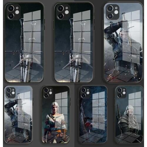 Glass Soft Balck Case Shell for iPhone 12 11 Pro X XS Max XR 8 7 6 Plus SE 2020 S Cover Vikings Series