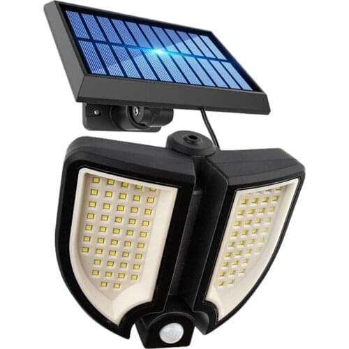 LED Solar Light Outdoor Lamp with Motion Sensor LED Light IP67 Waterproof Solar Powered for Garden Yard Pathway