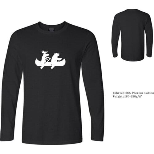 TARCHIA 2021 Brand Mens Pullover T-Shirts New Cotton Tops Men Fashion Tee Long Sleeve Fun Autumn Print Shirts Homme Slim Fit