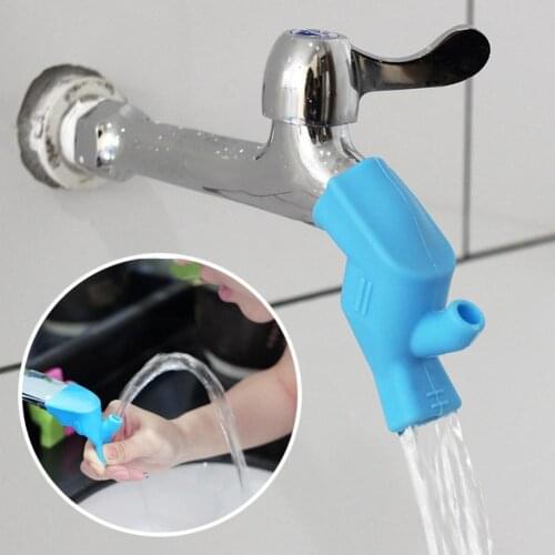 Silicone Faucet Extender Kids Friendly High Elasticity Environmental Protection Children Hand Washing Device Guide Faucet Extend