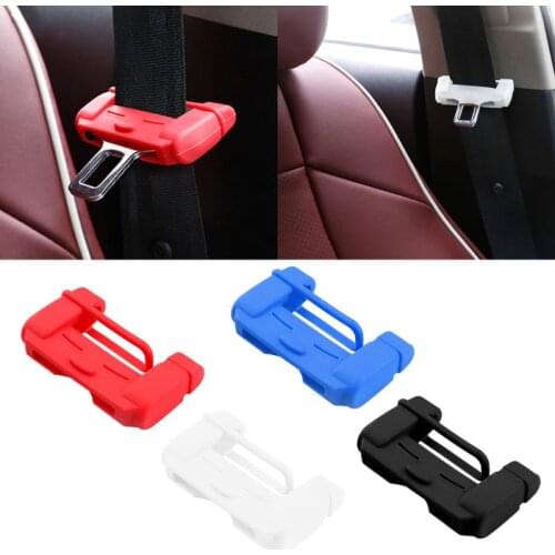 Universal Car Safety Belt Buckle Covers Anti-Scratch Silicon Protector Seat Interior Accessories Hot