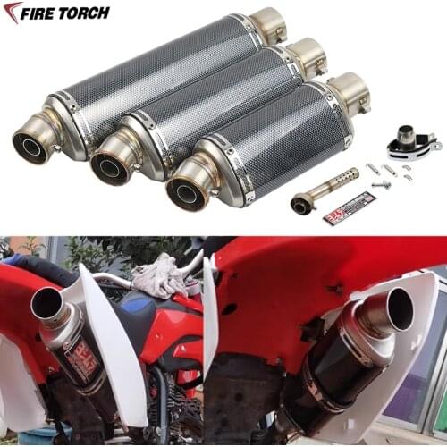 Universal Motorcycle Yoshimura Exhaust Tail Escape moto Scooter Muffler DB Killer For F750GS R15 GSXR150 NVX155 ATV Pit Dirt