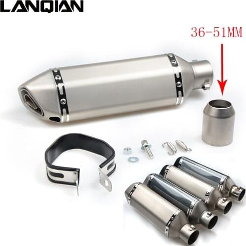 38- 51MM Carbon fiber Motorcycle Escape Modified Muffle Exhaust Pipe for HONDA CBF1000 CBR1100XX / BLACKBIRD ST1300/ST1300A