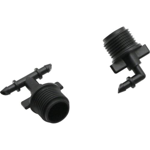 1/2" Male thread to 4/7mm Hose Interface Connector Garden Water Tee Elbow Connectors Hose Pipe Splitters 20 Pcs