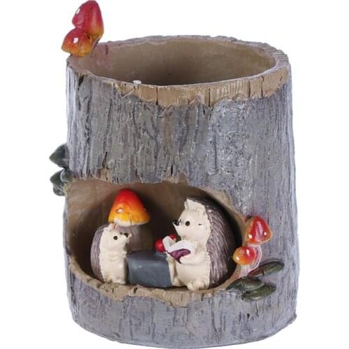 1PC Hedgehog Flower Sedum Succulent Pot Planter Bonsai Trough Box Plant Bed Office Home Garden Pot Decor