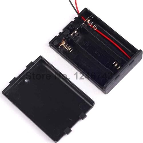 1PCS/Lot Battery Holder Box Case 3X AA 4.5V With Switch