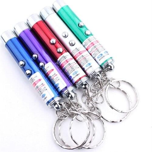 1pcs 2 In 1 New Interactive Cat Toy Laser Pointer Cat Toy Laser Light Pet Toys led Laser Accessories For Cat D071