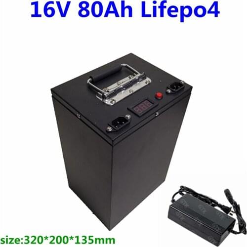 16V 80Ah LiFePO4 Battery pack 16v 5s lifepo4 lithium battery for electric bicycle tricycle robot AGV electric fork-lift truck