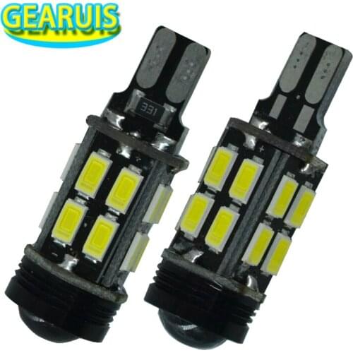 2pcs High power T15 Canbus non polar 5W 280MA 16 SMD 5630 LED W16W no error Car Auto Reverse Light Back UP light Bulb White 12V