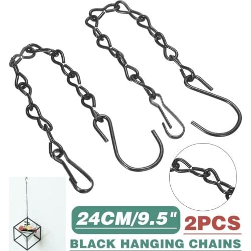 2Pcs Hanging Basket Chains Flower Plant Pot Replacement Chain Hanger For Plant Baskets Bird houses Flower Pots Chains