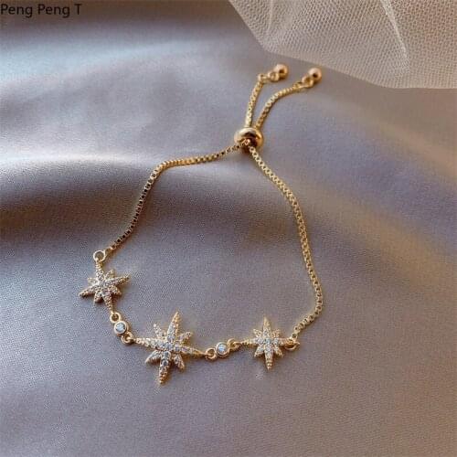 2020 adjustable micro inlaid Lucky Star Bracelet Eight Star Bracelet Fashion Bracelet