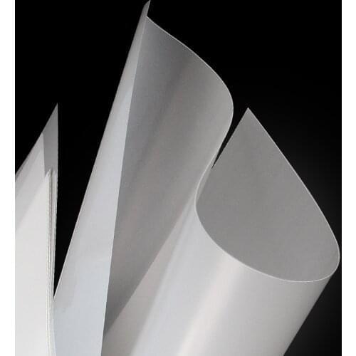 50PC 33*48CM PET film (cold tear) 75U thickness transparent Double Sided Adhesive Film transfer DTF Film printing