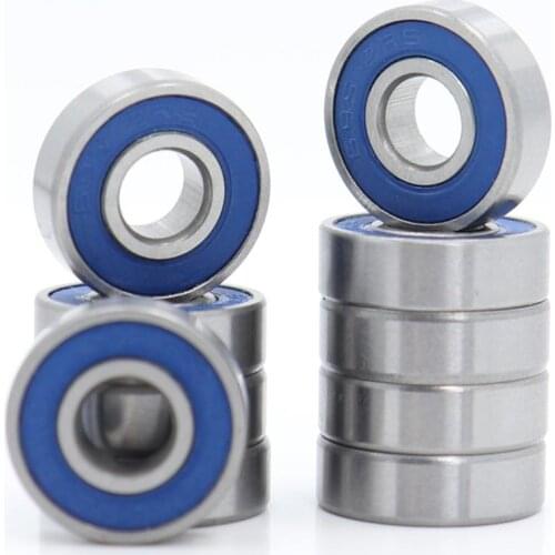 695RS Bearing 10PCS 5x13x4 mm ABEC-3 Hobby Electric RC Car Truck 695 RS 2RS Ball Bearings 695-2RS Blue Sealed