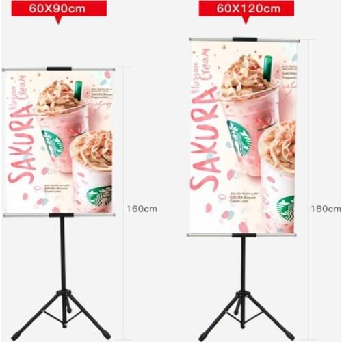 Free shipping/Custom Poster Board/Tripod Hanging Banner Display/Telescopic Tripod Banner Stand Display