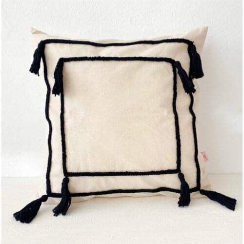 Bohemian Tassels Punch Pillow decorate Pillow Case 45*45 Cm handmade