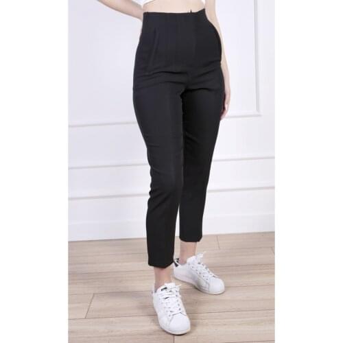 Womens Black Fabric Pants new season product trend style new fashion street style casual