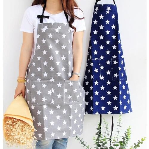 5 Stars Cooking Kitchen Apron For Woman Men Chef Waiter Cafe Shop BBQ Hairdresser Aprons Bibs Kitchen Accessory 2020 New