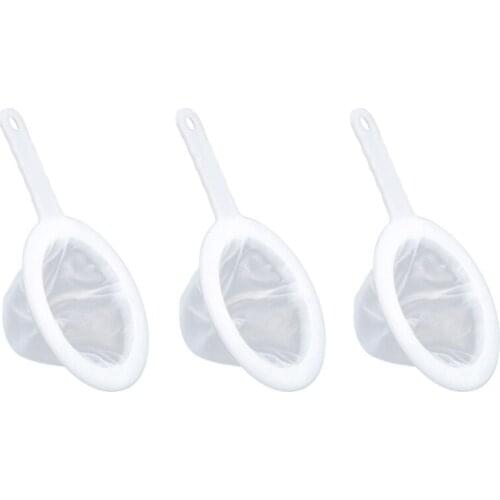 Hot Kitchen Ultra-Fine mesh Strainer Kitchen Nylon mesh Filter Spoon for Soy milk 100/200/400 mesh Kitchen Ultra-Fine