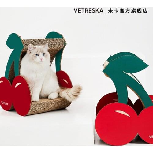 Fashionable and beautiful cat scratch board cat litter grinder wear-resistant corrugated cat toy supplies