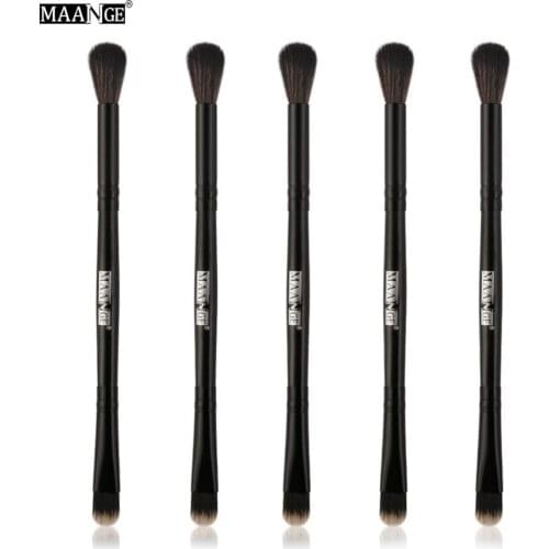 MAANGE 5pcs Double Head Professional Multifunction Cosmetic Eyeshadow Concealer Blending Lip Powder Makeup Brushes Tools #266731