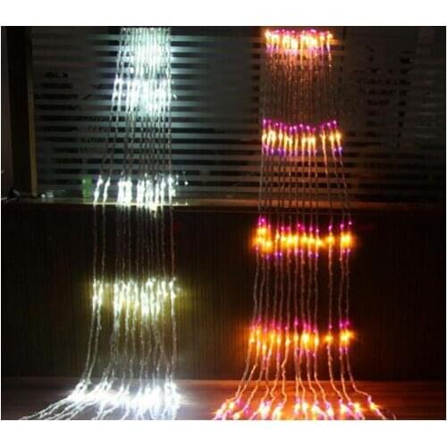 New Year!5x3M Garland LED Christmas Lights Outdoor LED Waterfull String Lights For Holiday Wedding Decoration Luzes de Natal