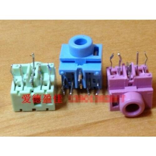 Original new 100% DC stereo headphone jack color 3.5 channel socket audio and video Jack connector EJ217