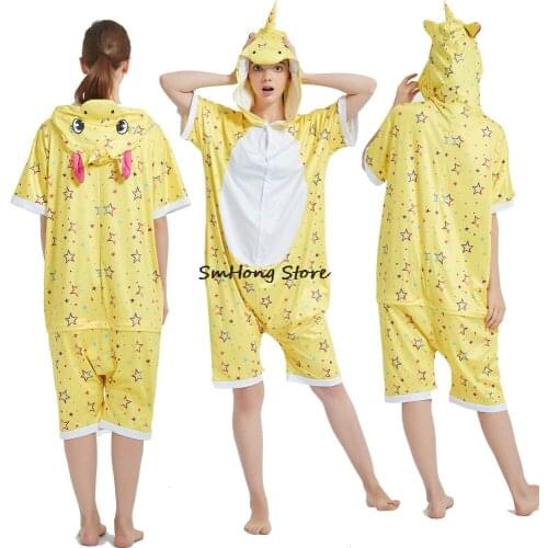 Family Matching Clothing Children One Piece Star Yellow Kigurumi Pajamas One Piece Onesie for Kids Pyjamas Sleepwear Homewear