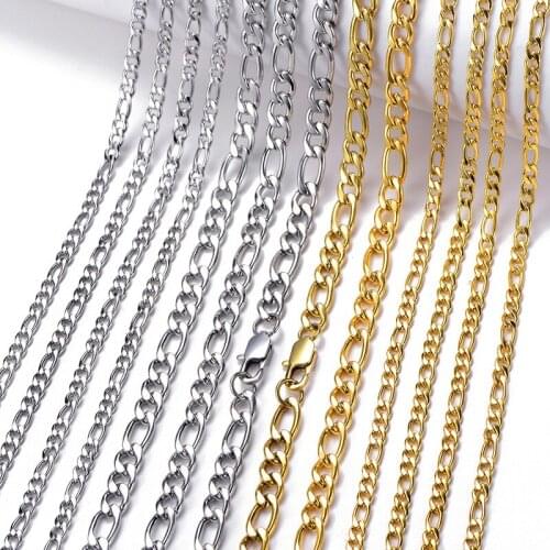 HipHop Popular Stainless Steel 6 Mtnk Chain Necklace Side Chain Grinding Chain Hip Hop Trendy High Quality Personalized Jewelry