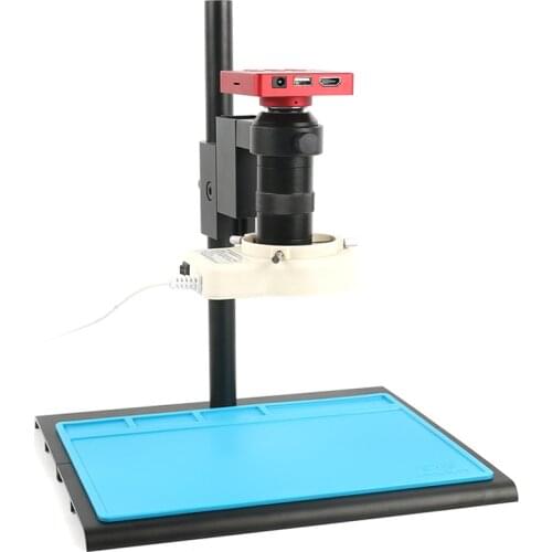 Adjustable C Mount Zoom Lens 37MP 1080P 60FPS HDMI USB Electronic Digital Microscope Camera Set For Phone PCB Solder Repair