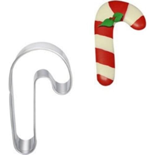 Christmas Cookie Stamp Crutch Fruit Vegetable Biscuit Cutter Tools Pastry Blender Stainless Steel Japanese Food Baking Fondant