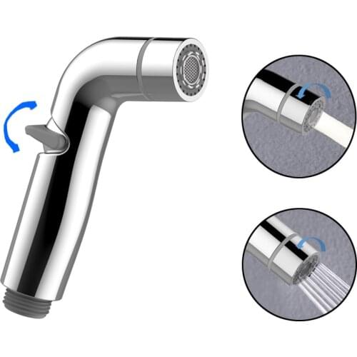 Handheld Bidet Sprayer Bathroom Chrome Plated ABS Shattaf Toilet Bidet Faucet Wall Mount Shower Spray Head regadera para ducha