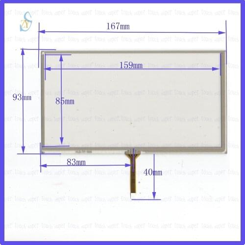 ZhiYuSun for JVC KW-AVX420BT 7inch Touch Screen glass resistive USB touch panel TOUCH SCREEN for CAR DVD