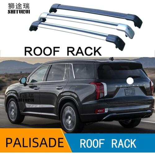 SHITURUI 2Pcs Roof Bars for HYUNDAI PALISADE 2019-2021 Aluminum Alloy Side Bars Cross Rails Roof Rack Luggage Carrier