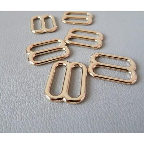 20Pcs/Pack Metal Slider Bag Straps Adjustment Buckle Backpack Webbing Dog Collar Hooks Clasp DIY Leather Sewing Accessories