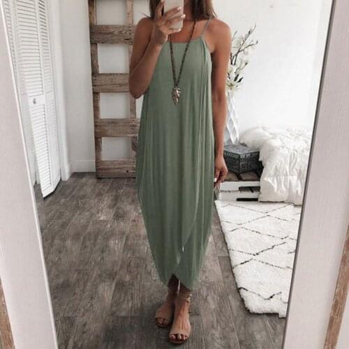 Irregular Women Wrap Maxi Dress Beach Style Baggy Dress Size 3xl Loose Casual Wear Fold Drape Dress Straps