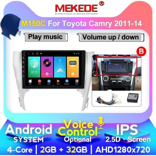 MEKEDE Android Car GPS multimedia player For Toyota Camry 8 50 55 2011-2014 IPS DSP Auto radio support BT WIFI CARPLAY
