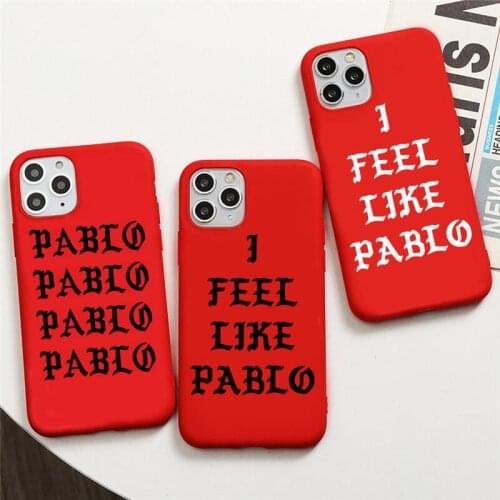 Kanye Omari West fashion Pablo Phone Cases For iphone 12 11 Pro Max Mini XS 8 7 6 6S Plus X SE 2020 XR Red Cover