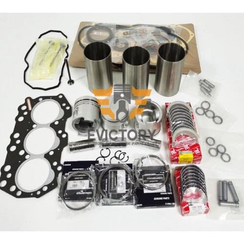 For MITSUBISHI S3Q2 S3Q-2 connecting rod rebuild kit piston ring liner gasket bearing