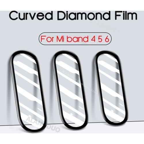 For Xiaomi mi band 6 5 4 Screen Protector Film 3D Curved For miband 6 5 4 Smart Watchband band 6 Soft Protective Film Not Glass