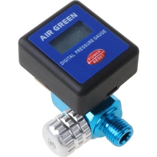 Airbrush Electronic Pressure Regulator LCD Digital Display Air Pressure Meter Gunjet Air Pressure Gauge