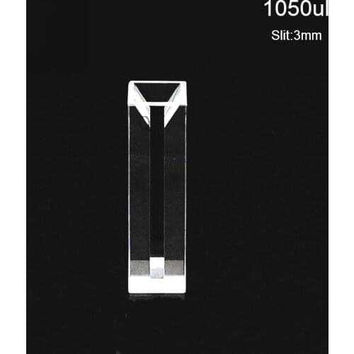 Fluorescent Quartz Absorption Cells 1.05 ml Micro Quartz Cuvette Slit 3 mm 1050 ul For Malvin Granularity Experiment 1 / PK