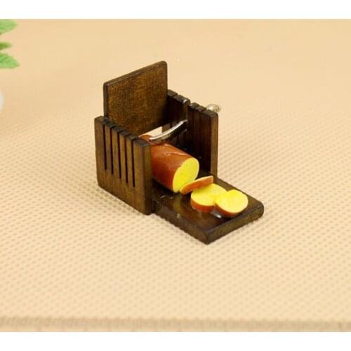 G05-X154 children baby gift Toy 1:12 Dollhouse mini Furniture Miniature Bread Slicer1pcs
