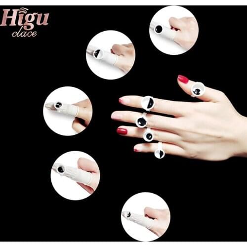 Higuclace 100pcs/Pack Glue Holder Ring Disposable Eyelashes Pallet Hold Rings Set Wholesale Gluecontainer Tattoo Makeup Tools