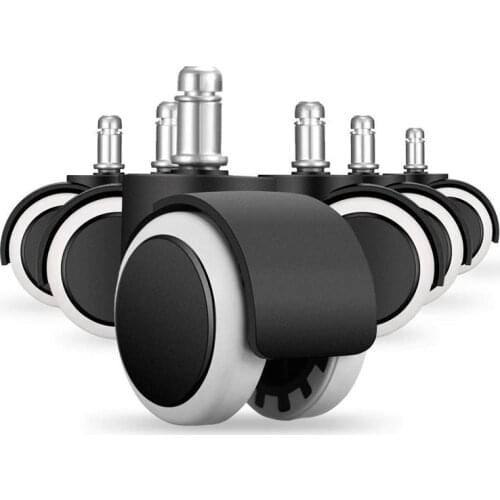 Office Chair Caster 6 pcs x Chair Replacement Wheels Swivel Casters mute hard floor castors set of roles office chair castors