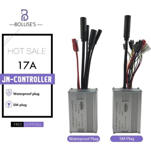 Electric Bike JN 17A Controller For 36V48V 250W350W Square Wave Controller Electric Scooter Accessories Spare Parts For Bicycle