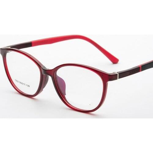 Cat Eyes Frames TR90 Oval Students Myopia Eyewear Spectacle Medical Silicone Prescription Glasses Frame For Childrens 10-16 Year