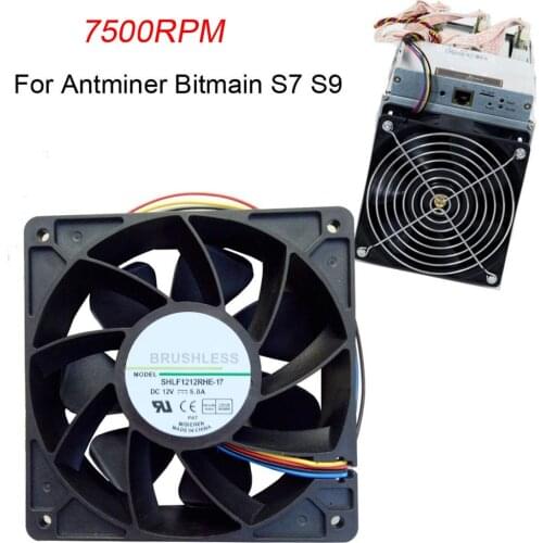 7500RPM Cooling Fan Replacement 4-pin Connector For Antminer Bitmain S7 S9 Cooling Radiator Ventilador PC Cooler Master Fan