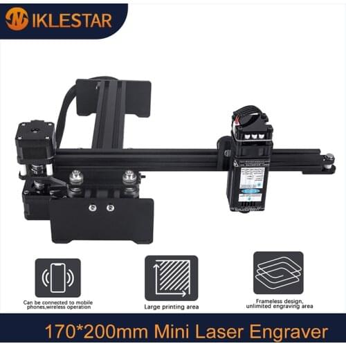 YILIU 15W Laser Engraving Machine CNC Laser Engraver Working Area 170*200mm Mini Desktop Laser Printer Cutter Wood Router